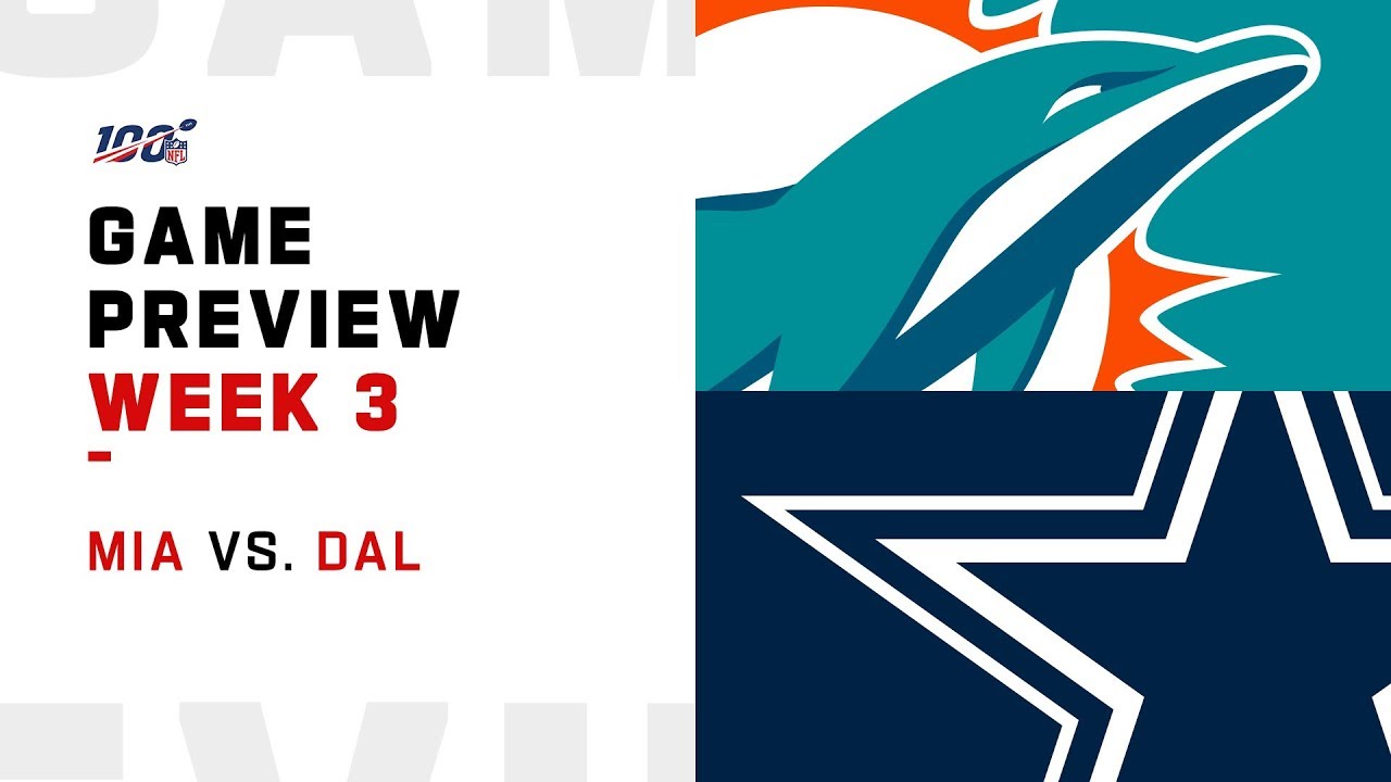 Miami Dolphins vs. Dallas Cowboys Week 3 Game Preivew Fantasy Leagues