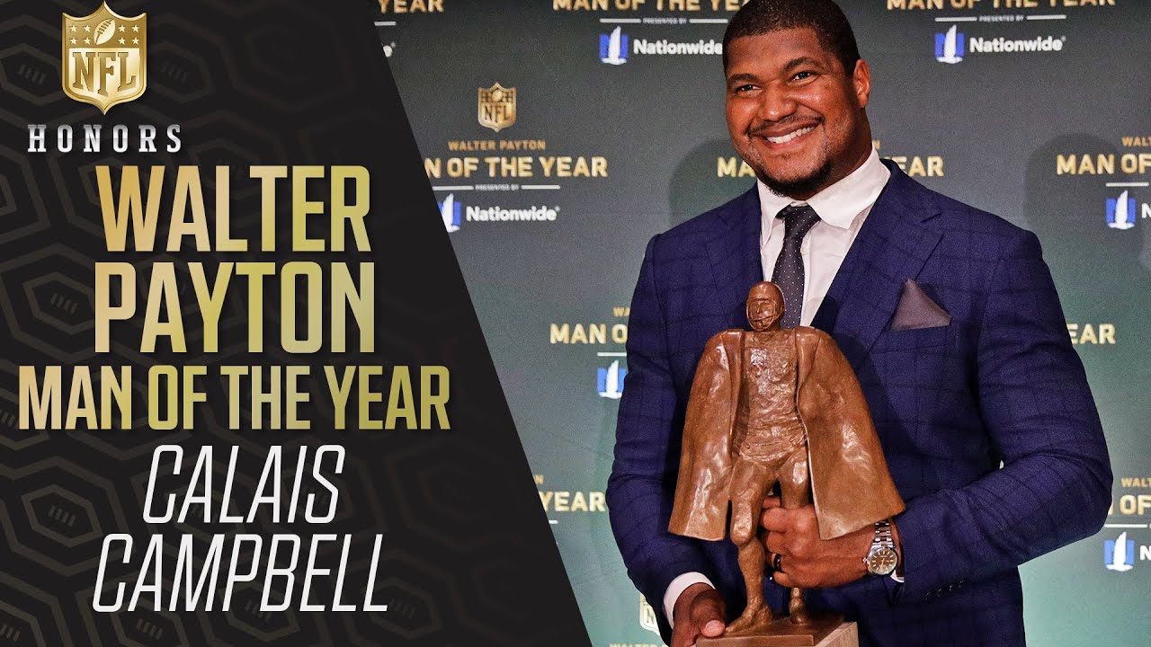 Calais Campbell Wins Walter Payton NFL Man of the Year Award 2020 NFL