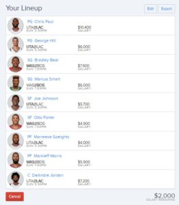 nba fanduel 4-30-2017