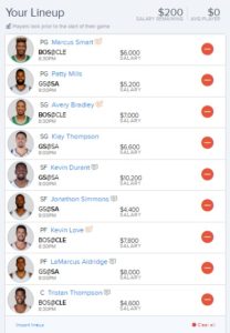 nba fanduel 5-22-2017