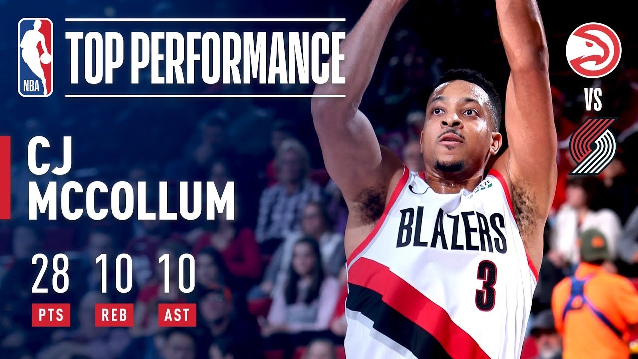CJ McCollum Records His First Career Triple-Double In Win vs ATL! | January 26, 2019