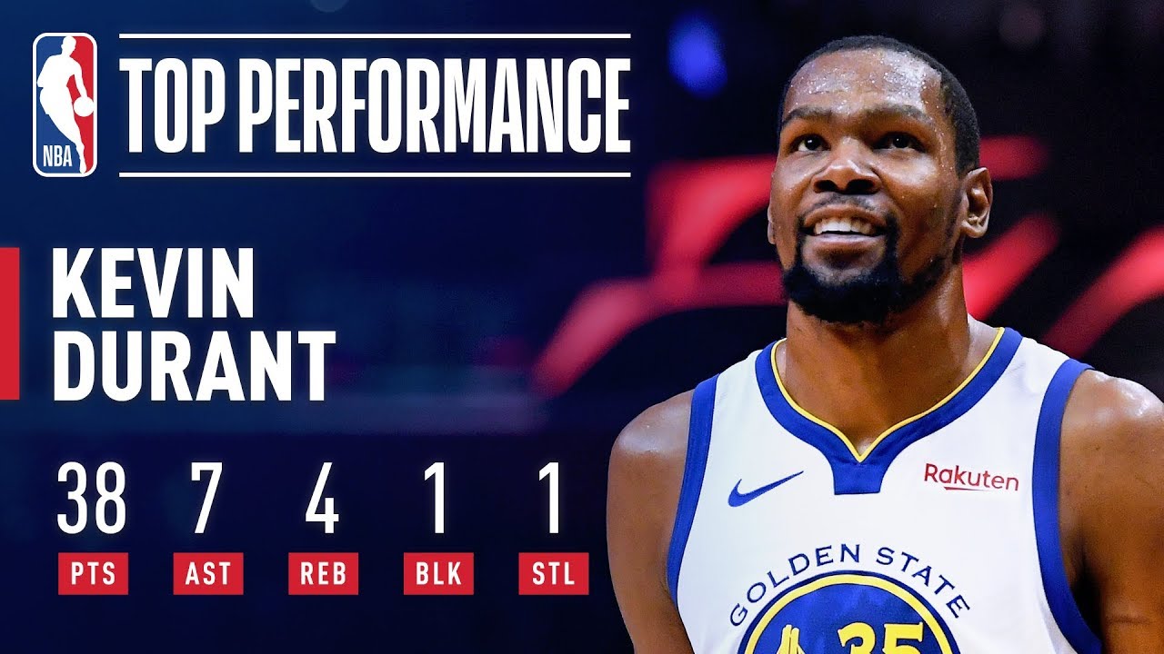Kevin Durant ERUPTS For 38 Points in 3 Quarters! | April 18, 2019