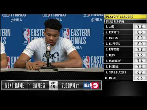 Giannis, Ersan Ilyasova, & George Hill Press Conference | Eastern Conference Finals Game 2