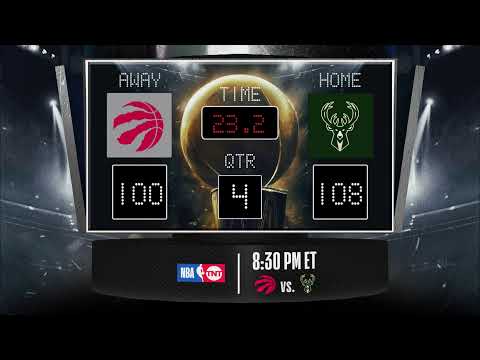 Raptors @ Bucks LIVE Scoreboard – Join the conversation & catch all the action on #NBAonTNT!