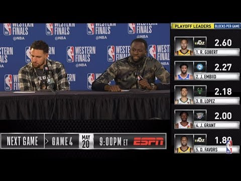 Klay Thompson & Draymond Green Press Conference | Western Conference Finals Game 3