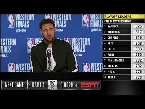 Klay Thompson Press Conference | Western Conference Finals Game 2