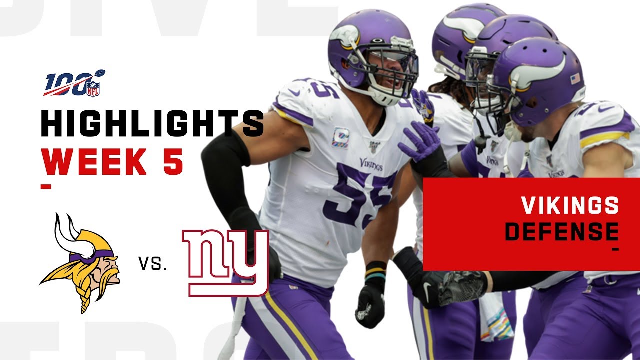 Vikings Defensive Highlights vs. Giants | NFL 2019