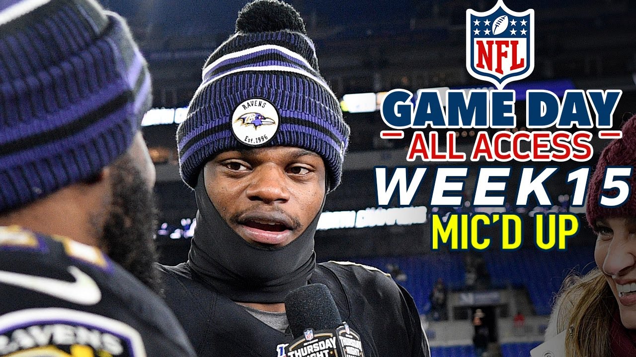 NFL Week 15 Mic’d Up, “Did I look like Lamar with that juke?!?” | Game Day All Access