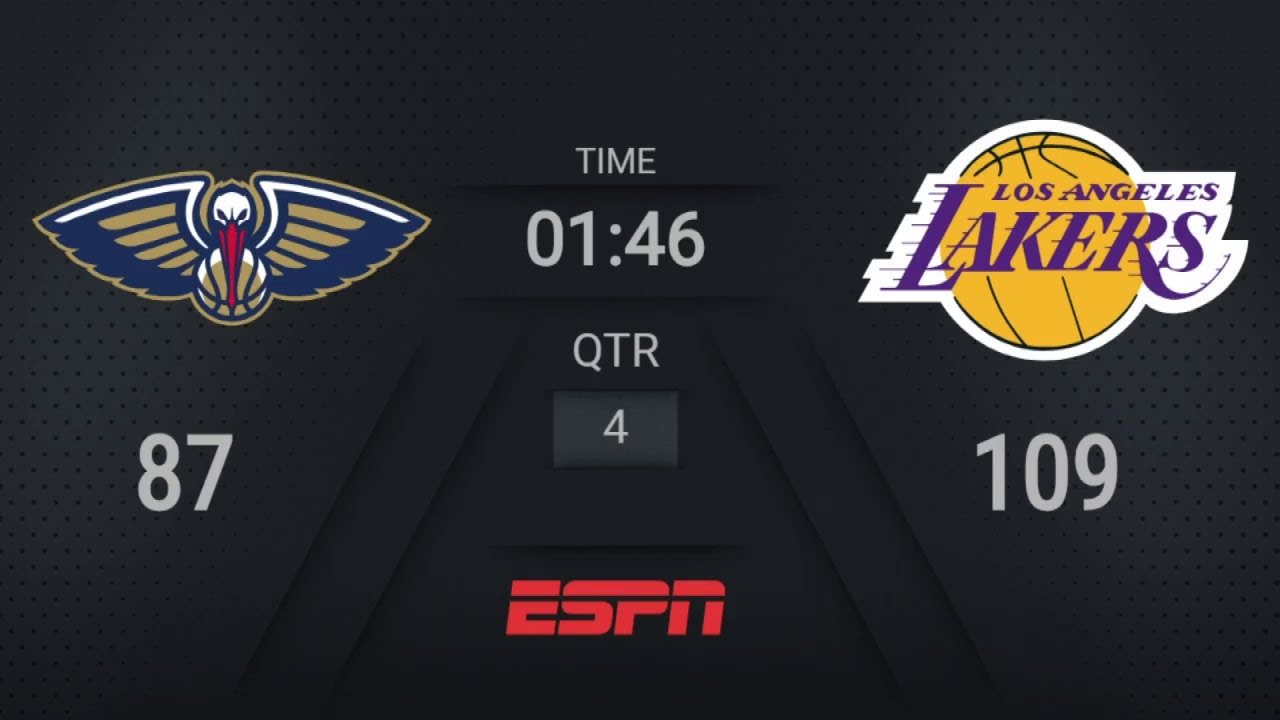 Pelicans @ Lakers | NBA on ESPN Live Scoreboard