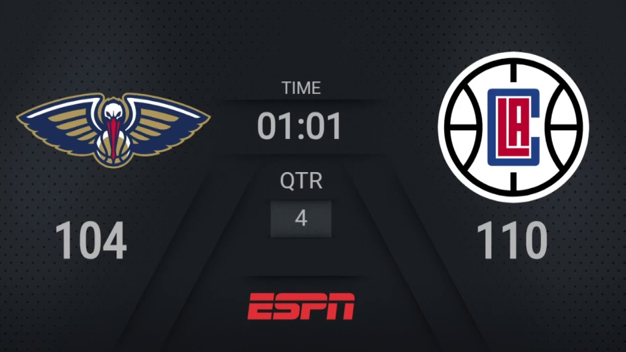 Pelicans @ Clippers | NBA on ESPN Live Scoreboard