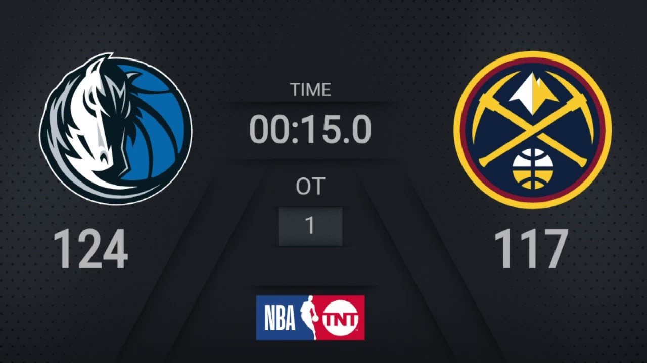 Mavericks @ Nuggets | NBA on TNT Live Scoreboard