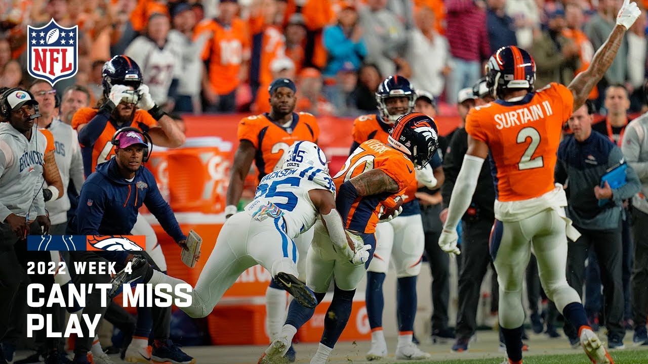 Broncos Force Early Turnover to End Colts Drive!